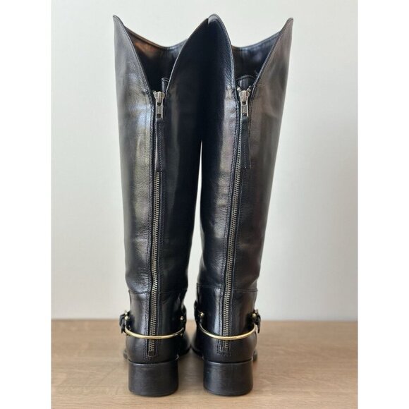 Johnston and Murphy Women's 7.5 Boots Leather High Black Riding - Picture 6 of 12